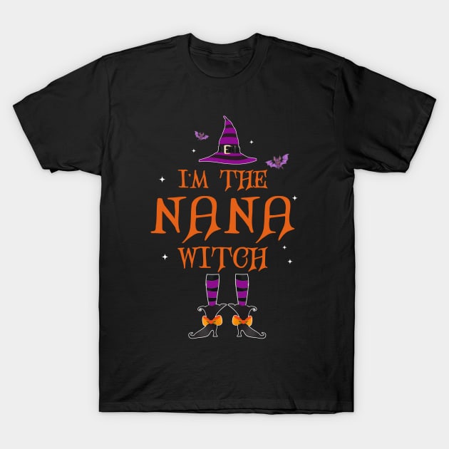 I'm The Nana Witch Group Halloween Costume T-Shirt by Camryndougherty